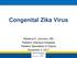 Congenital Zika Virus. Rebecca E. Levorson, MD Pediatric Infectious Diseases Pediatric Specialists of Virginia November 4, 2017