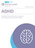 Information Sheet ADHD. Accessible information about Attention Deficit Hyperactivity Disorder (ADHD)