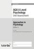 AQA A Level Psychology