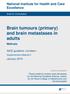 Brain tumours (primary) and brain metastases in adults