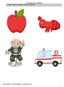 A-Z Picture Cards - Medium a (short) apple, ant, alligator, astronaut, ambulance