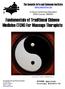 Fundamentals of Traditional Chinese Medicine (TCM) For Massage Therapists