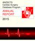 ANZSCTS Cardiac Surgery Database Program ANNUAL REPORT ANZSCTS National Report 2015 Page 1