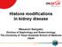 Histone modifications in kidney disease