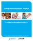Adult Immunizations Toolkit «For Home Health Providers»
