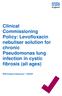 Clinical Commissioning Policy: Levofloxacin nebuliser solution for chronic Pseudomonas lung infection in cystic fibrosis (all ages)