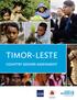TIMOR-LESTE COUNTRY GENDER ASSESSMENT. Secretaria do Estado para Promoção da Igualdade