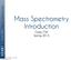 Mass Spectrometry Introduction