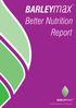 BARLEYmax Better Nutrition Report