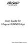 User Guide for Lifegear RUNNER App