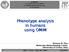 Phenotype analysis in humans using OMIM