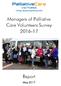 Managers of Palliative Care Volunteers Survey