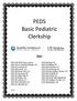 PEDS Basic Pediatric Clerkship