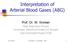Interpretation of Arterial Blood Gases (ABG)