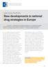 EMCDDA PAPERS New developments in national drug strategies in Europe