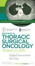 THORACIC SURGICAL ONCOLOGY