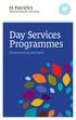 Day Services Programmes. Empowering recovery