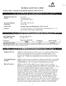 MATERIAL SAFETY DATA SHEET. Hospira, Inc. 275 North Field Drive Lake Forest, Illinois USA CHEMTREC: