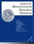 Section III. BREAST CANCER RESEARCH PROGRAM