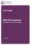 CQC Insight. NHS GP practices Indicators and methodology