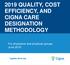 2019 QUALITY, COST EFFICIENCY, AND CIGNA CARE DESIGNATION METHODOLOGY