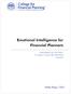 Emotional Intelligence for Financial Planners