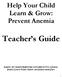 Help Your Child Learn & Grow: Prevent Anemia Teacher s Guide