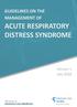GUIDELINES ON THE MANAGEMENT OF ACUTE RESPIRATORY DISTRESS SYNDROME