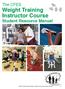Weight Training Instructor Course Student Resource Manual