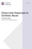 Police Initial Responses to Domestic Abuse