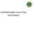 Fairfield Glade Lions Club Orientation