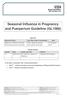 Seasonal Influenza in Pregnancy and Puerperium Guideline (GL1086)