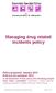 Managing drug related incidents policy
