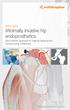 Minimally invasive hip endoprosthetics Direct Anterior Approach for Total Hip Replacement Michael Leunig, Switzerland