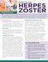 HERPES ZOSTER This resource is designed to offer pharmacists a concise and accurate tool to support assessing,