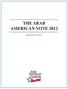 THE ARAB AMERICAN VOTE September 27, 2012