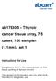 ab Thyroid cancer tissue array, 75 cases, 150 samples (1.1mm), set 1