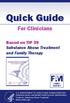 Quick Guide. For Clinicians. Based on TIP 39. Substance Abuse Treatment. and Family Therapy FAMILY THERAPY