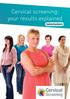 Cervical screening: your results explained. Updated guidance