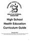 High School Health Education Curriculum Guide
