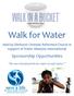 Walk for Water. Held by Elmhurst Christian Reformed Church in support of Water Missions International. Sponsorship Opportunities