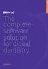 English 04/2013. The complete software solution for digital dentistry. exocad.com