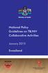 National Policy Guidelines on TB/HIV Collaborative Activities