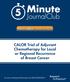 POST-SABCS Issue 4, CALOR Trial of Adjuvant Chemotherapy for Local or Regional Recurrence of Breast Cancer