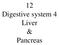 12 Digestive system 4 Liver & Pancreas