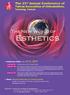 The 23 rd Annual Conference of Taiwan Association of Orthodontists, The New World of. Esthetics