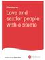 Lifestyle series. Love and sex for people with a stoma