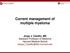 Current management of multiple myeloma. Jorge J. Castillo, MD Assistant Professor of Medicine Harvard Medical School