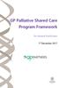 GP Palliative Shared Care Program Framework. For General Practitioners