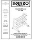 Dumbbell Rack IVK 400. Model IVK 400. Retain This Manual for Reference OWNER'S MANUAL